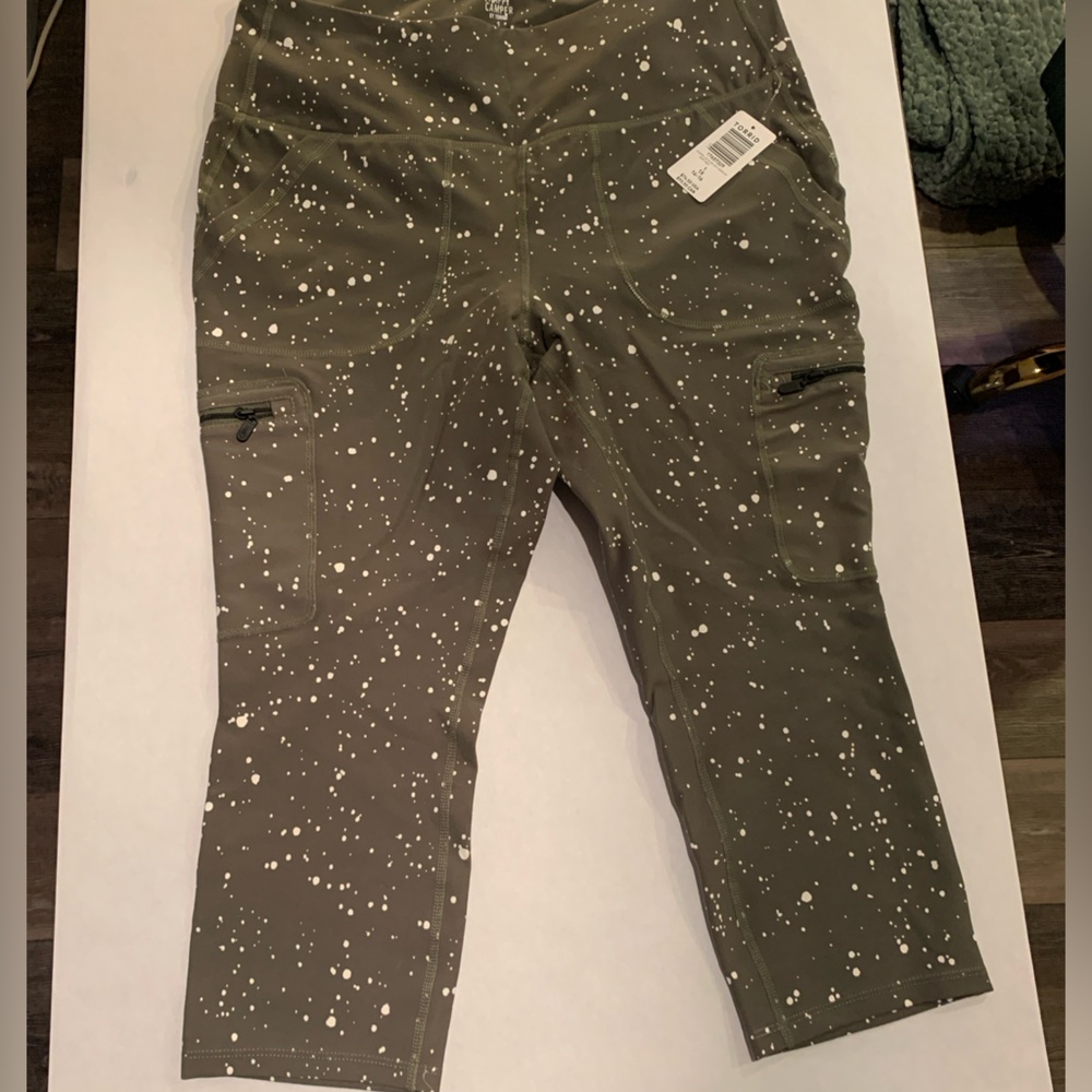 Happy Camper Performance Core Capri Active Legging With Cargo Pocket size1